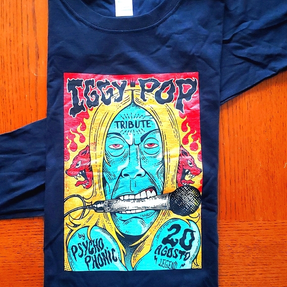 Fruit of the Loom Other - NEW "Iggy Pop" Tribute Concert Tee Long Sleeve